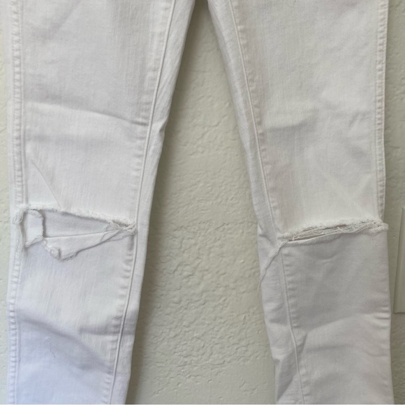 Madewell 10” High Rise Skinny White Denim Jeans, Size 26 - Picture 6 of 7